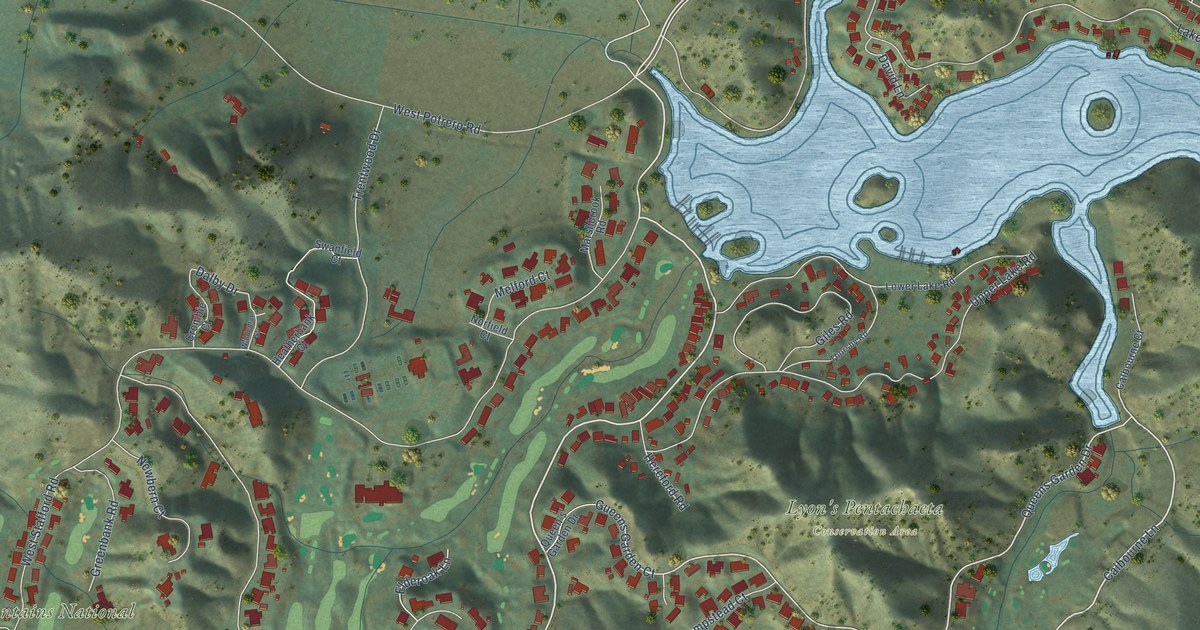 Map of Lake Sherwood, California in 2026
