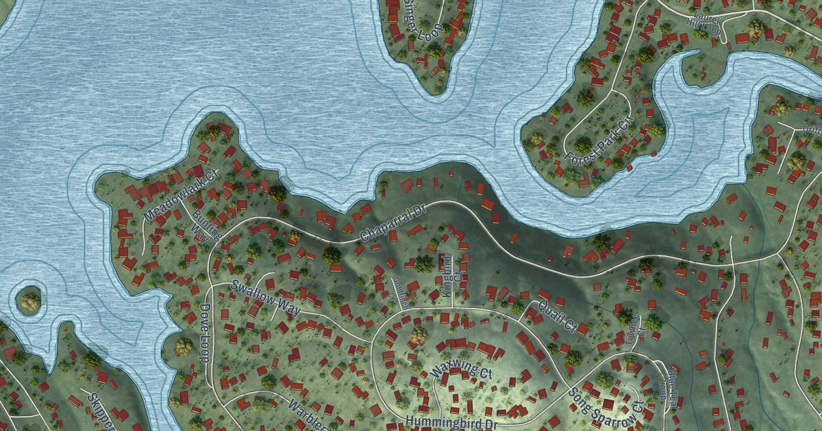 Map of Lake Wildwood, California in 2026