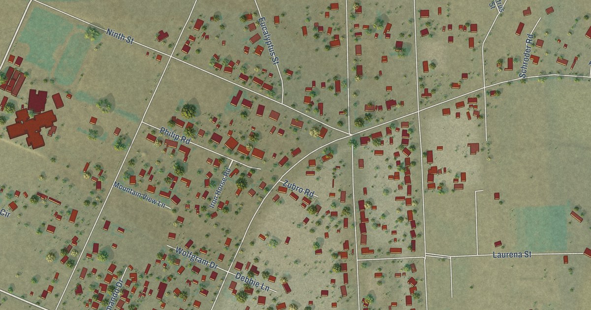 Map of Lakeview, California in 2026