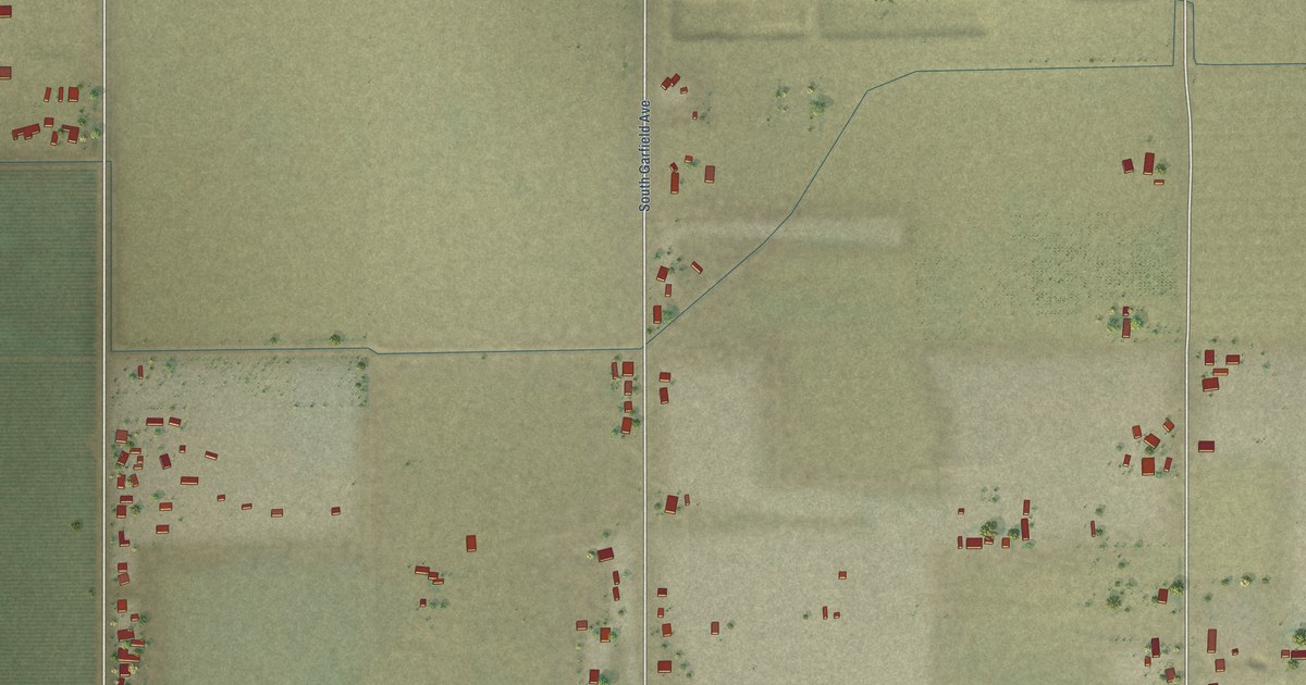 Map of Lanare, California in 2026