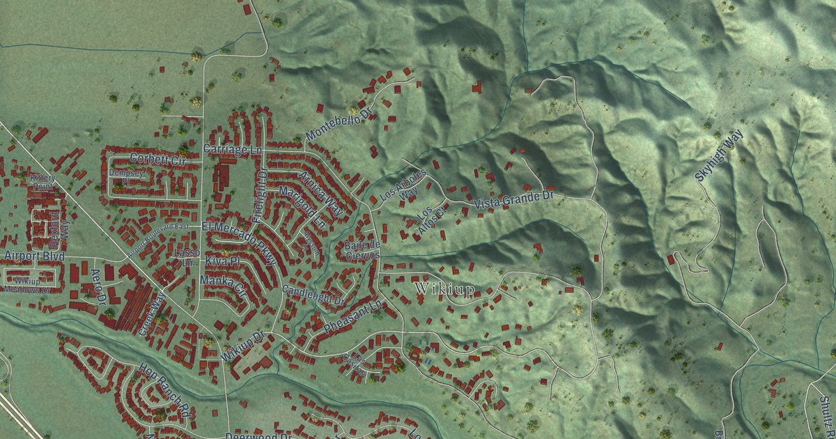 Map of Larkfield-Wikiup, California in 2026