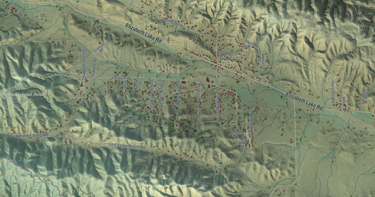 Map of Leona Valley, California in 2026