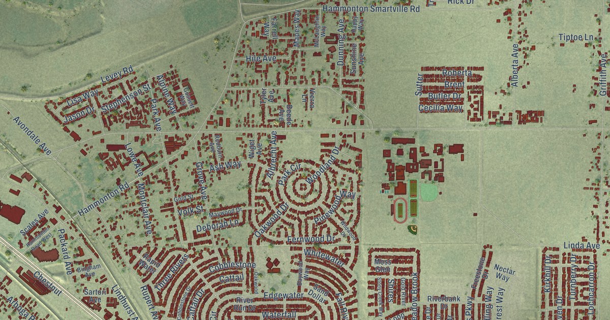 Map of Linda, California in 2026