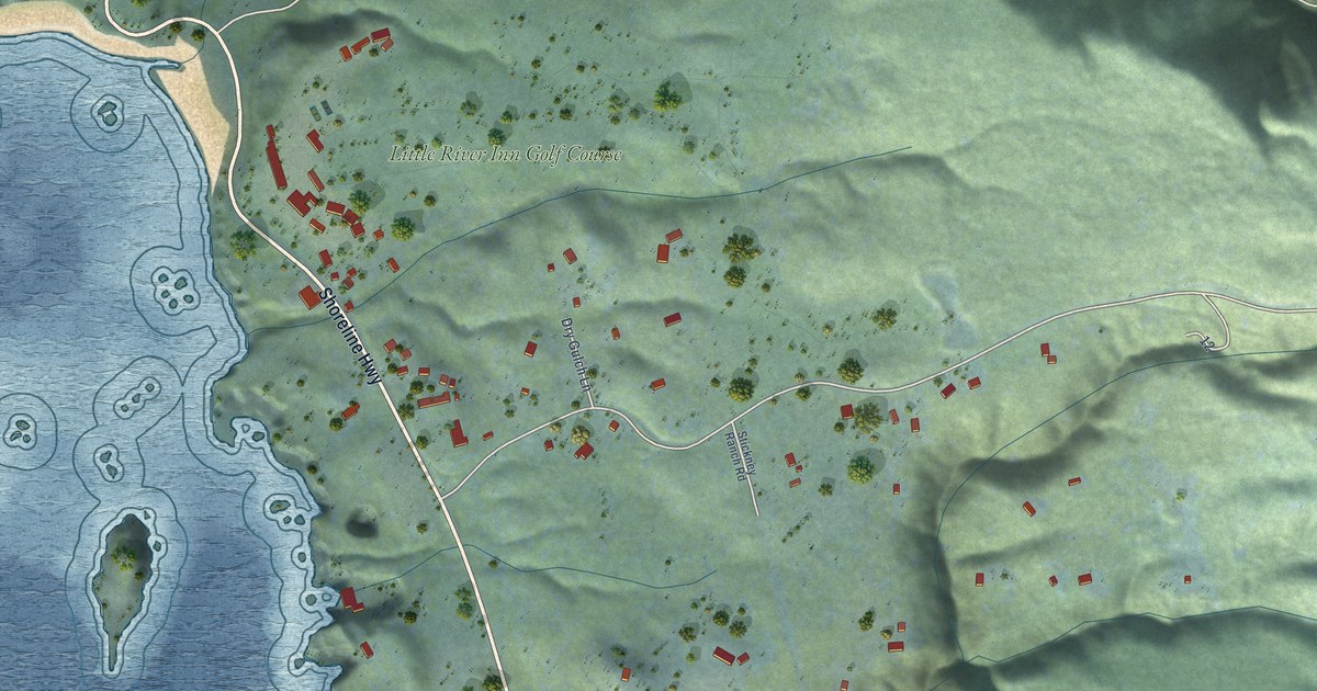 Map of Little River, California in 2026