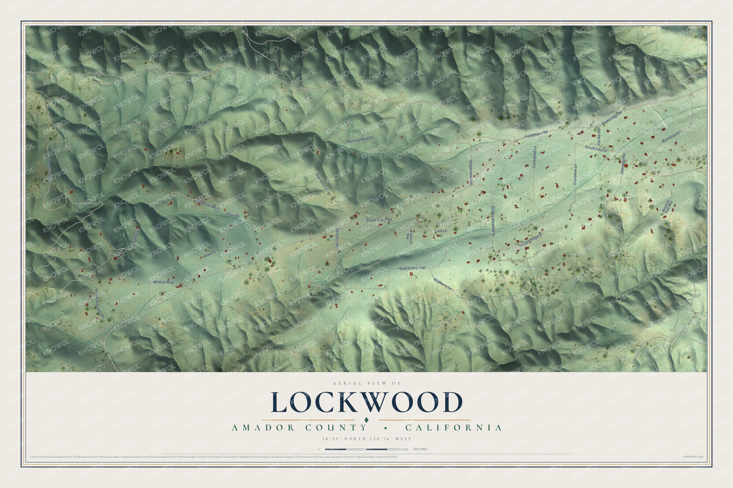 Watermarked full-map preview of Lockwood, California