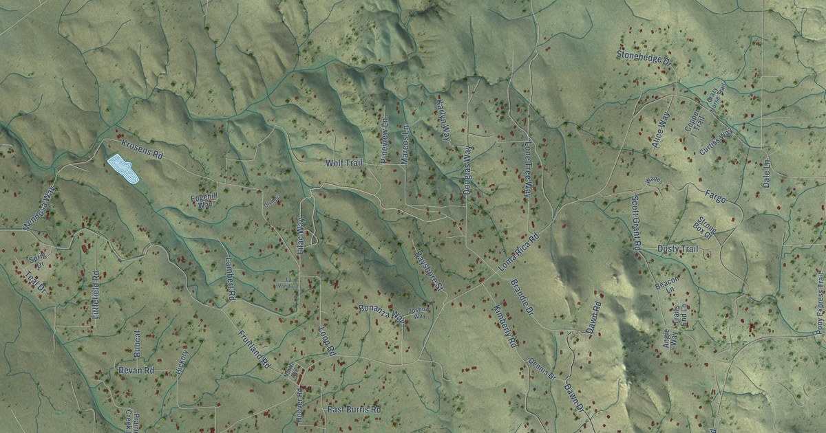 Map of Loma Rica, California in 2026