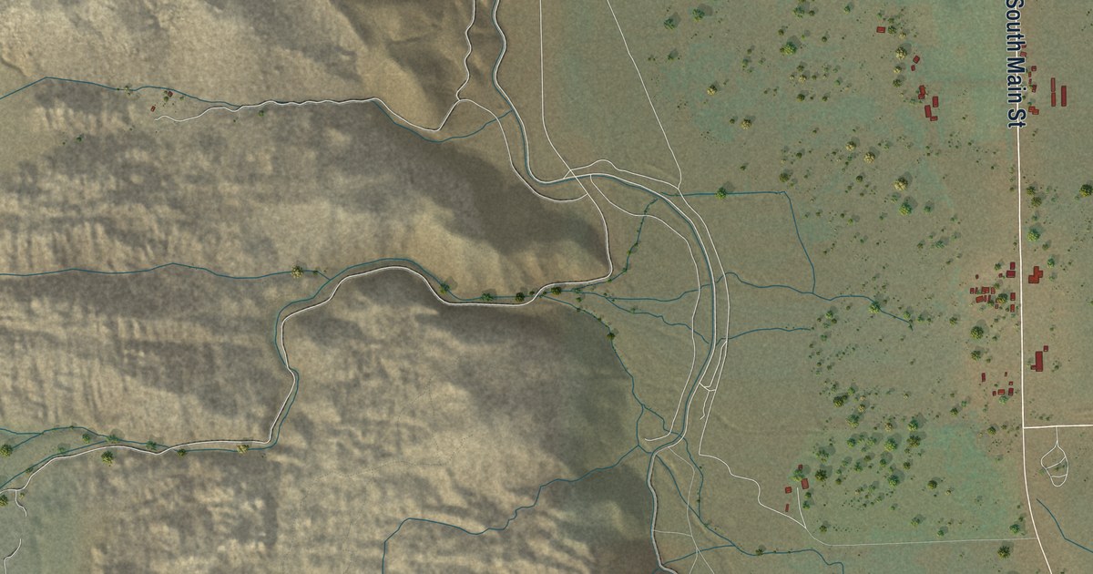 Map of Lone Pine, California in 2026