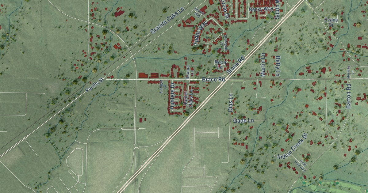 Map of Loomis, California in 2026