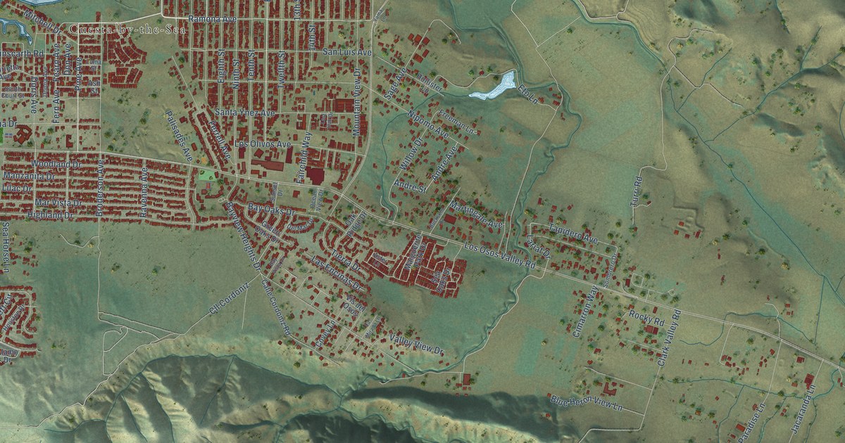Map of Los Osos, California in 2026