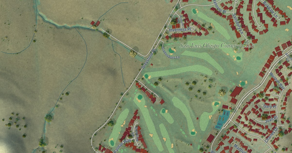 Map of Los Ranchos, California in 2026