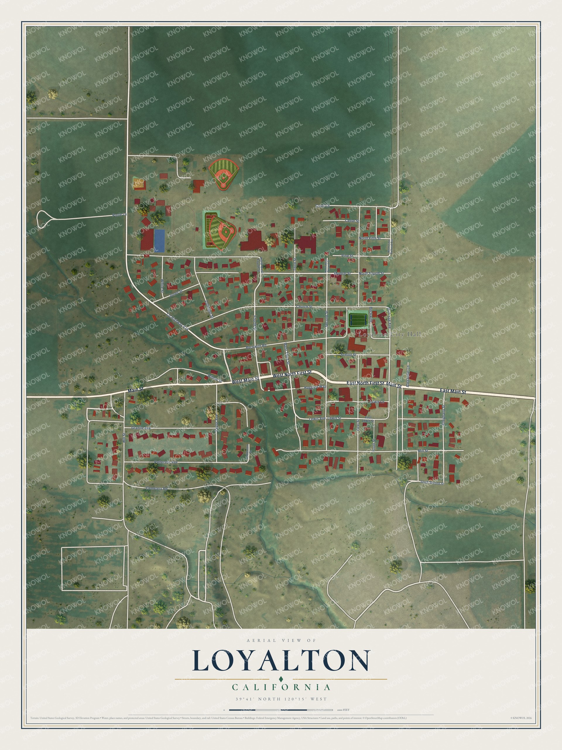 Watermarked full-map preview of Loyalton, California