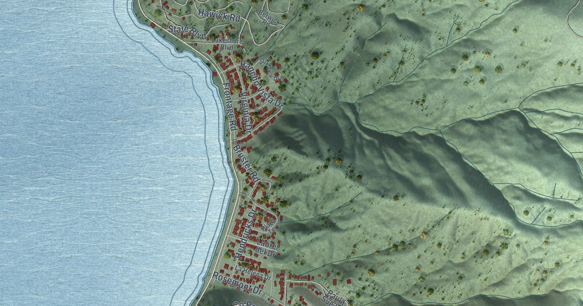 Map of Lucerne, California in 2026