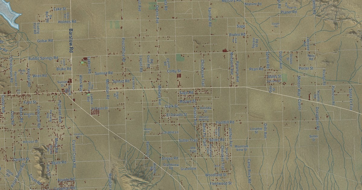 Map of Lucerne Valley, California in 2026