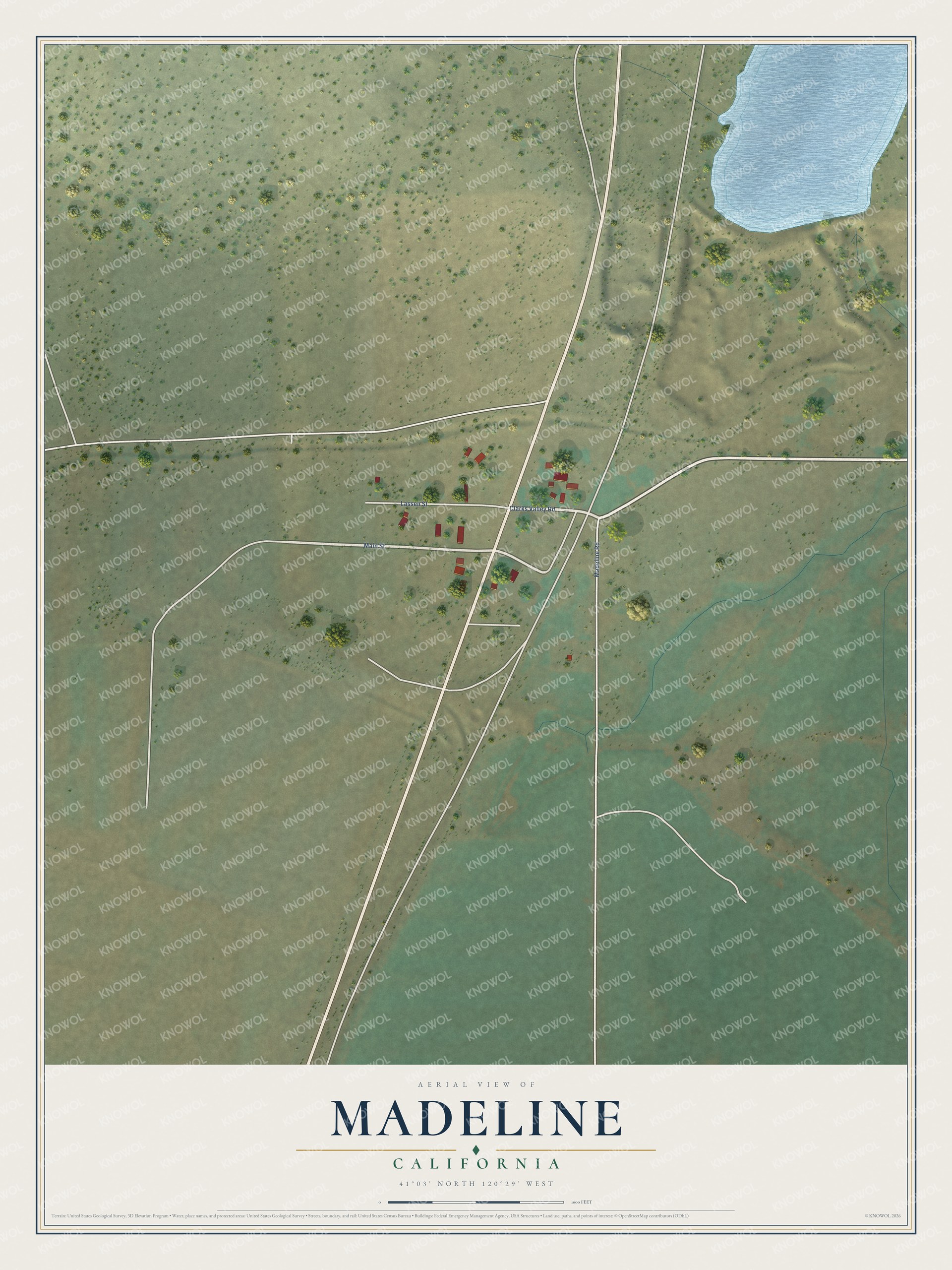 Watermarked full-map preview of Madeline, California