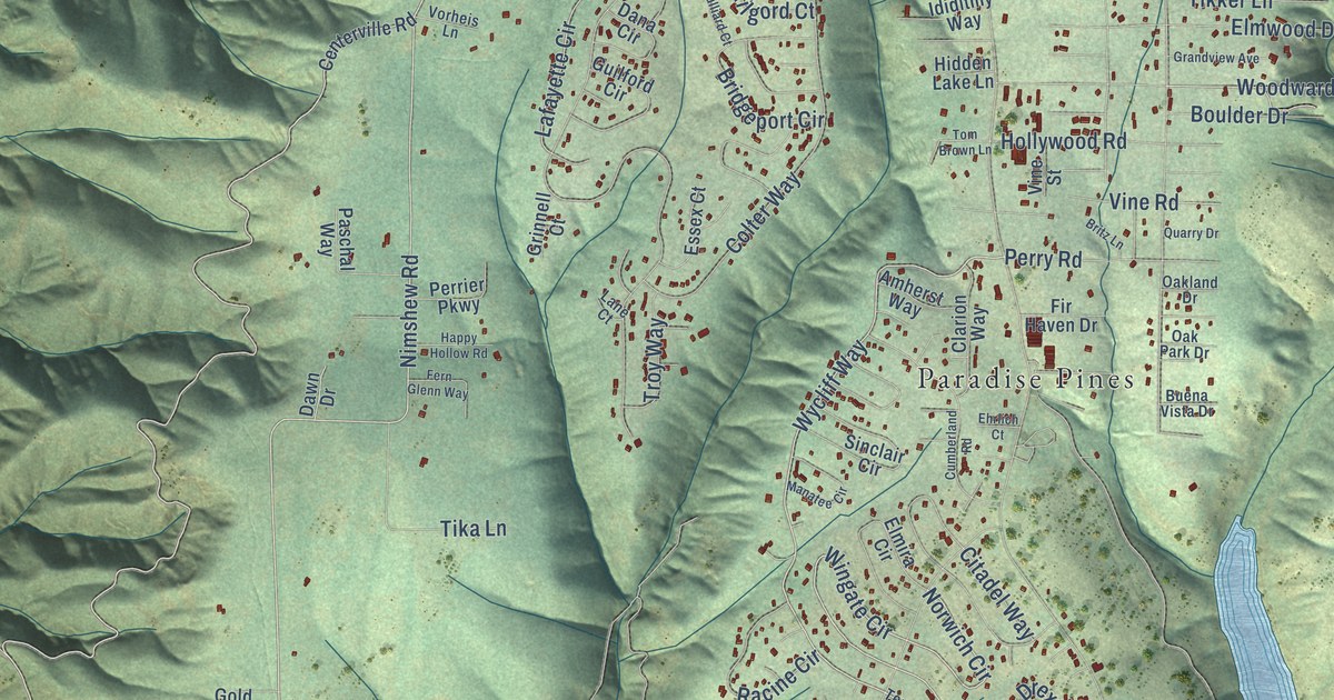 Map of Magalia, California in 2026