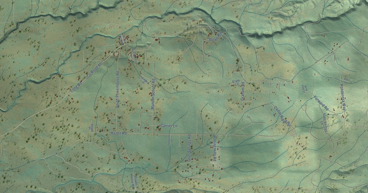 Map of Manton, California in 2026