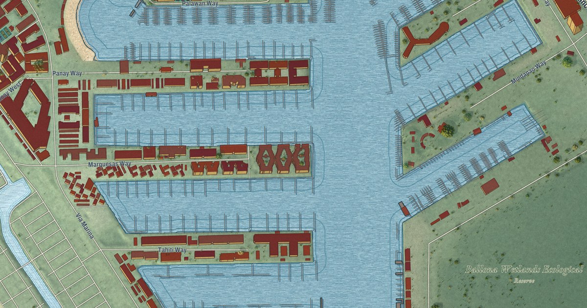 Map of Marina del Rey, California in 2026