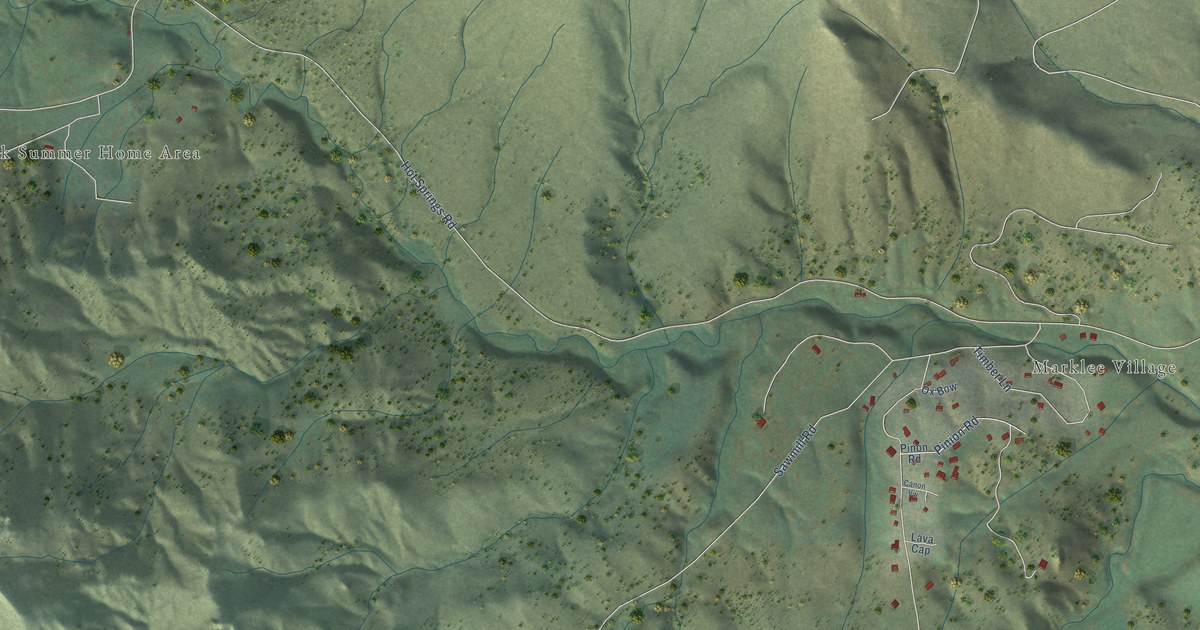 Map of Markleeville, California in 2026