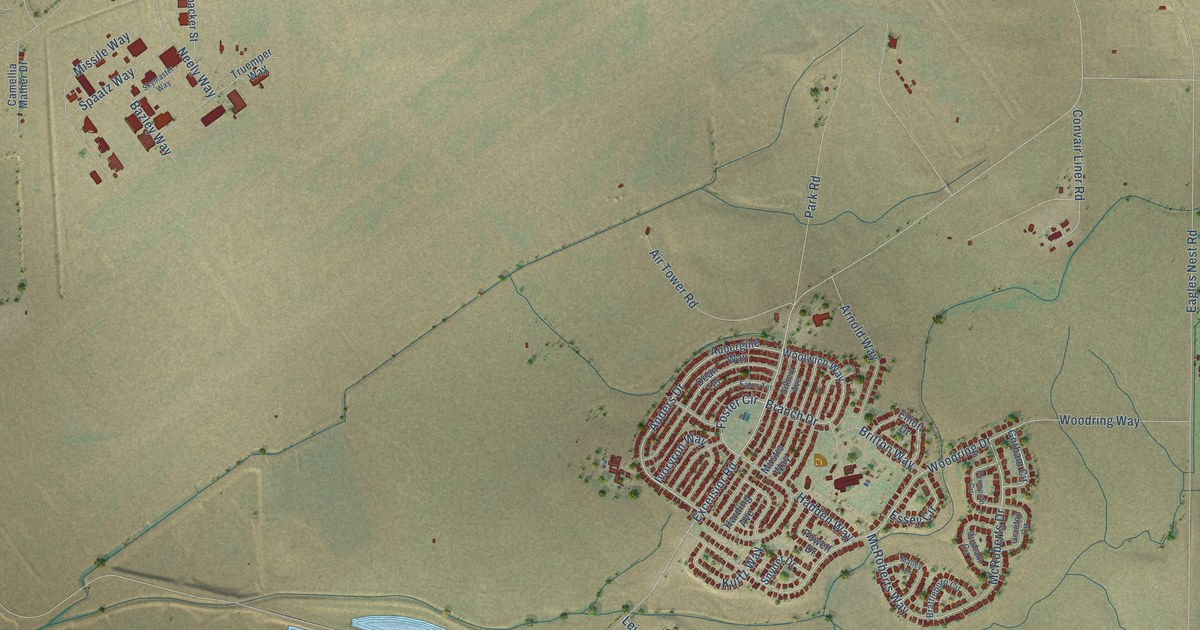 Map of Mather, California in 2026