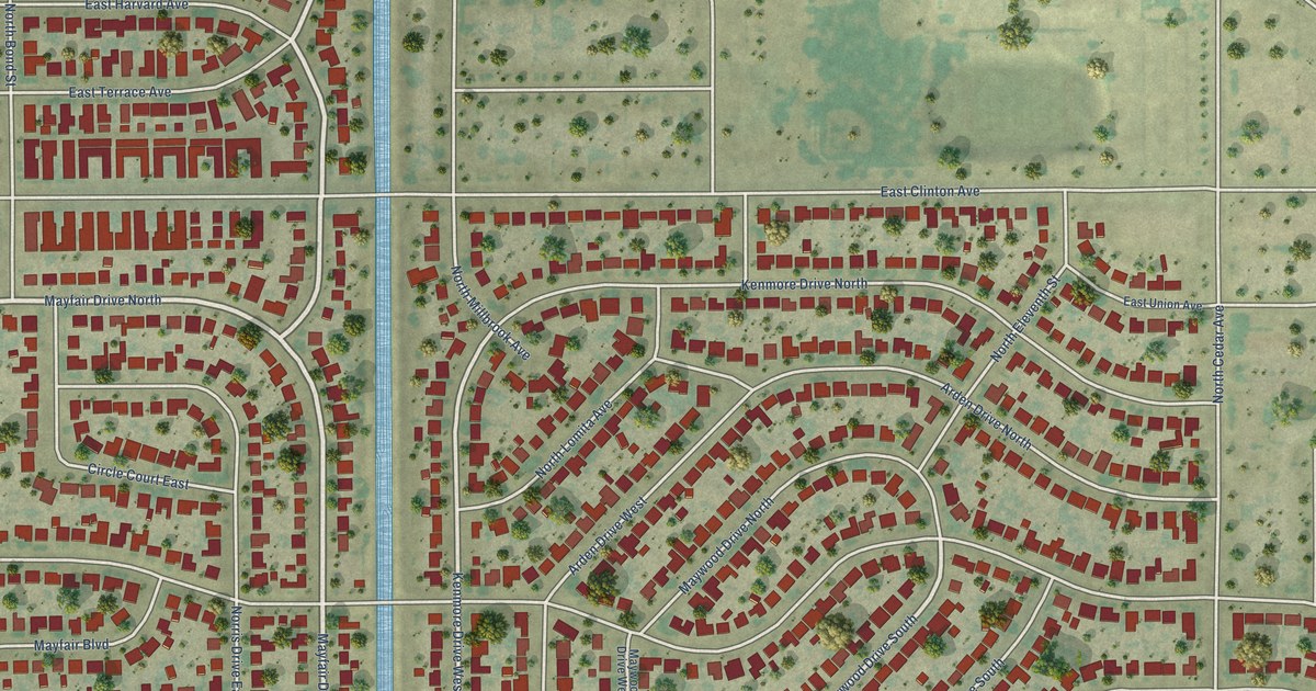 Map of Mayfair, California in 2026