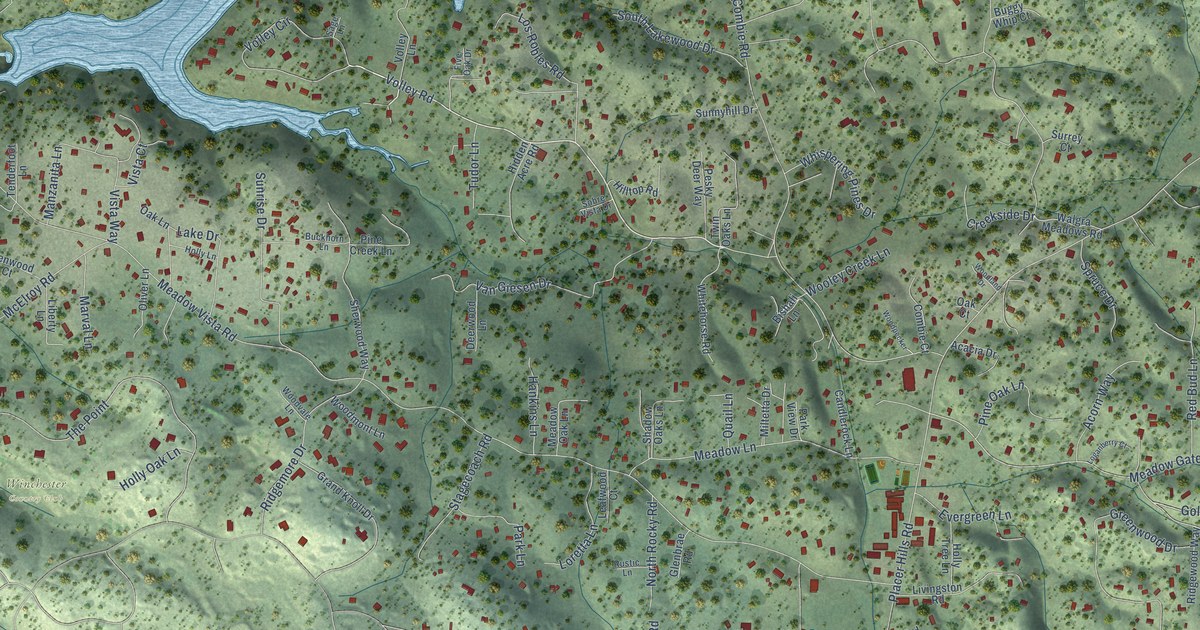 Map of Meadow Vista, California in 2026