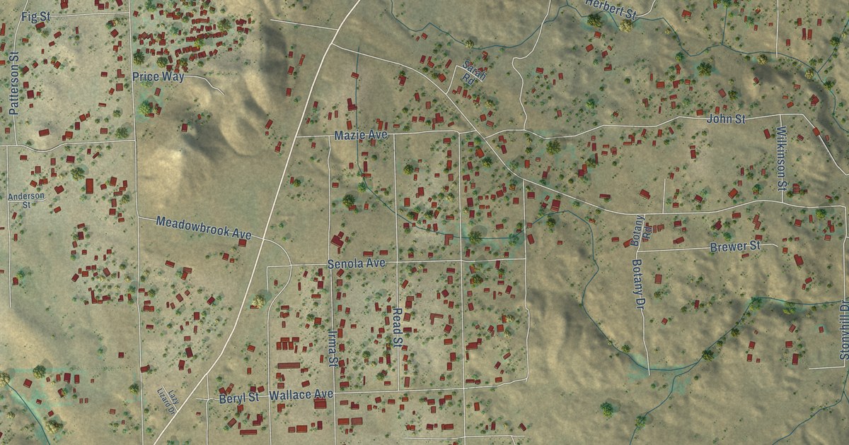 Map of Meadowbrook, California in 2026