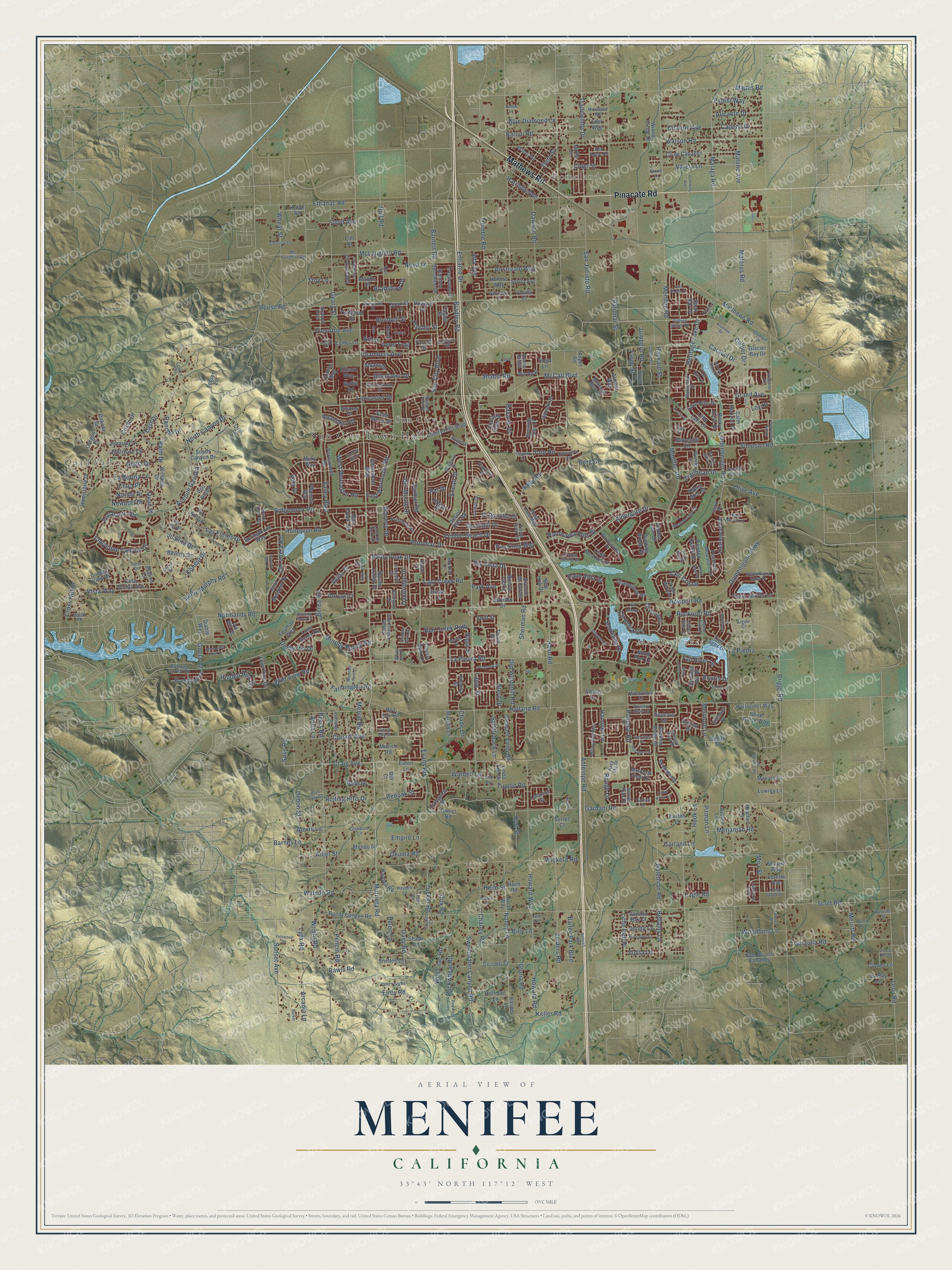 Watermarked full-map preview of Menifee, California