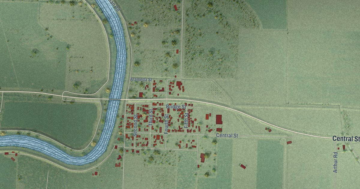 Map of Meridian, California in 2026