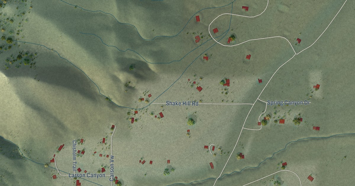 Map of Mesa Vista, California in 2026