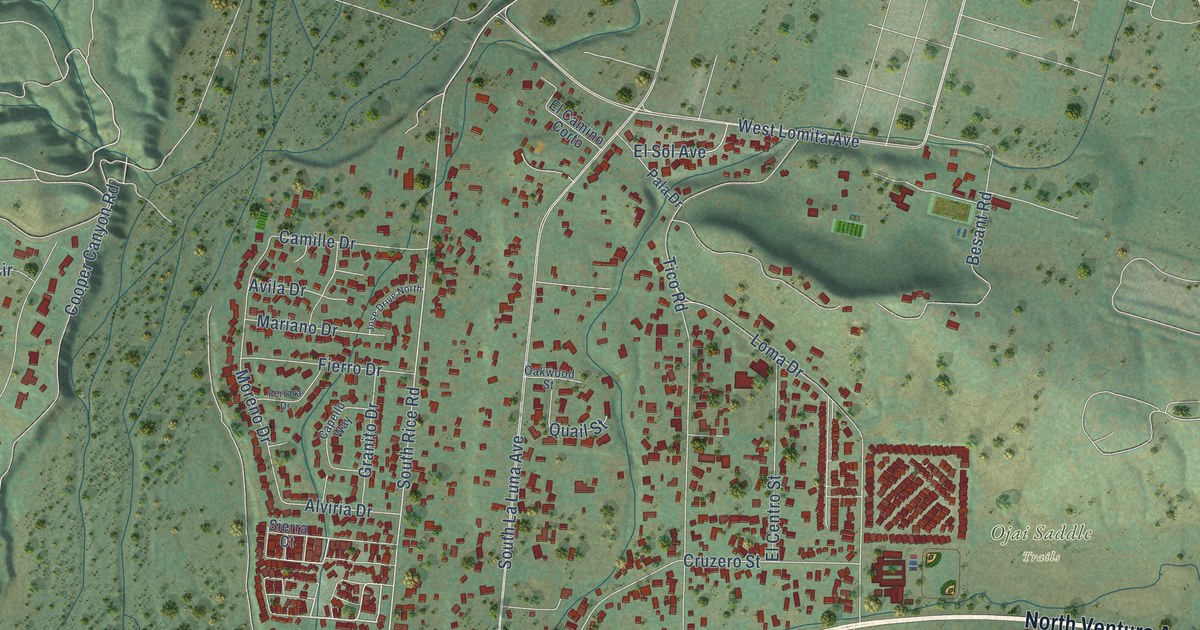 Map of Mira Monte, California in 2026