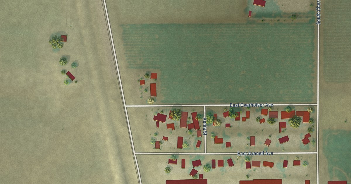 Map of Monmouth, California in 2026