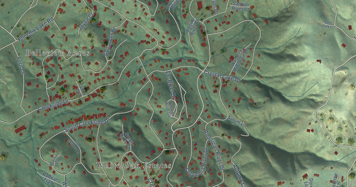 Map of Mono Vista, California in 2026