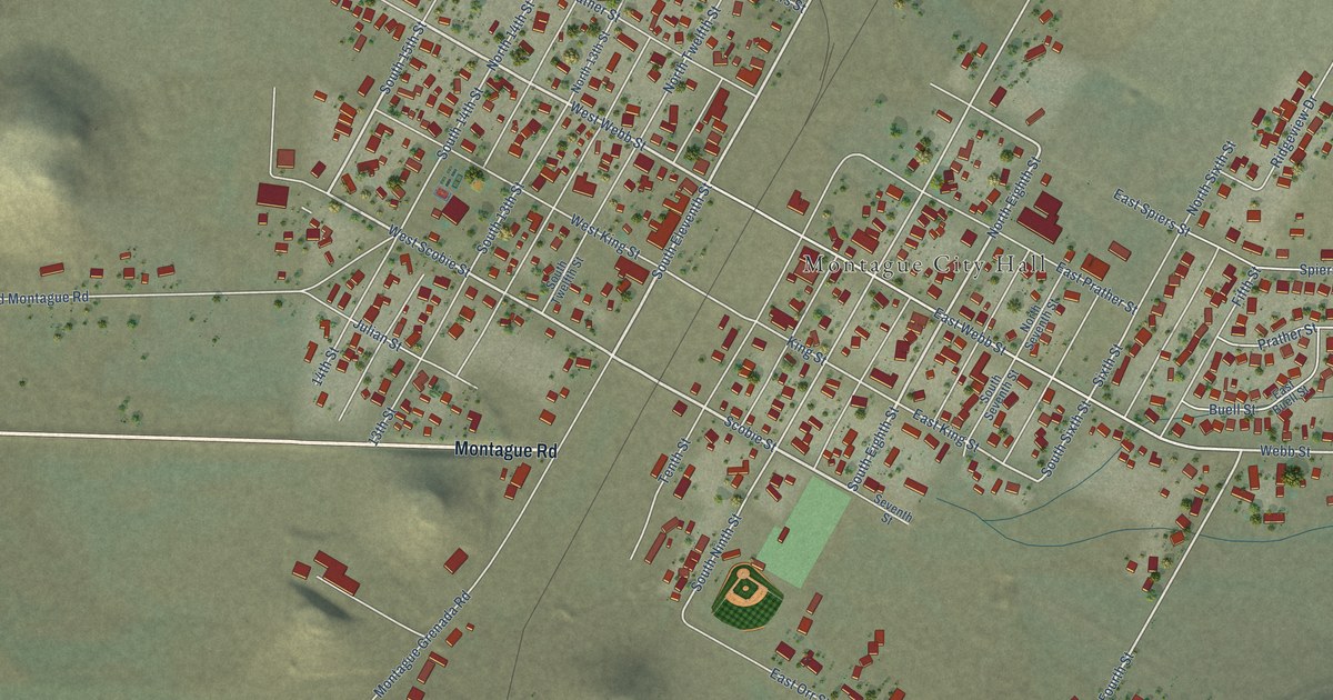 Map of Montague, California in 2026
