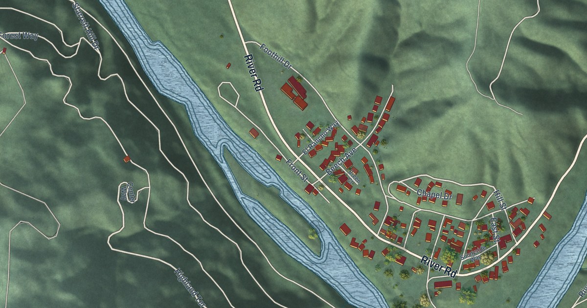 Map of Monte Rio, California in 2026