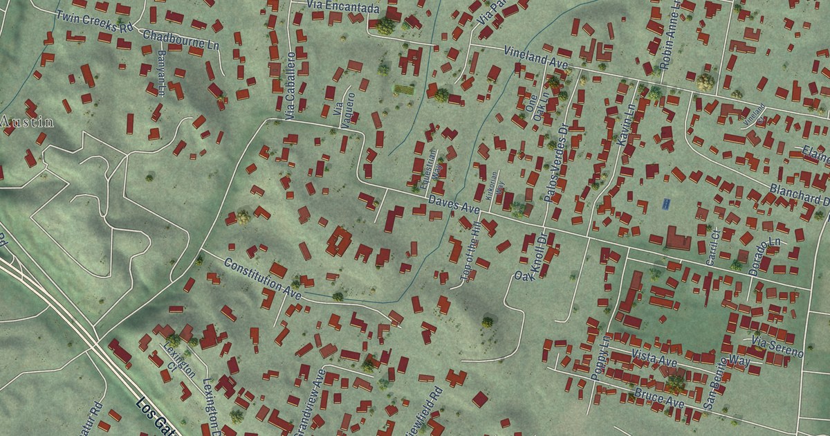 Map of Monte Sereno, California in 2026
