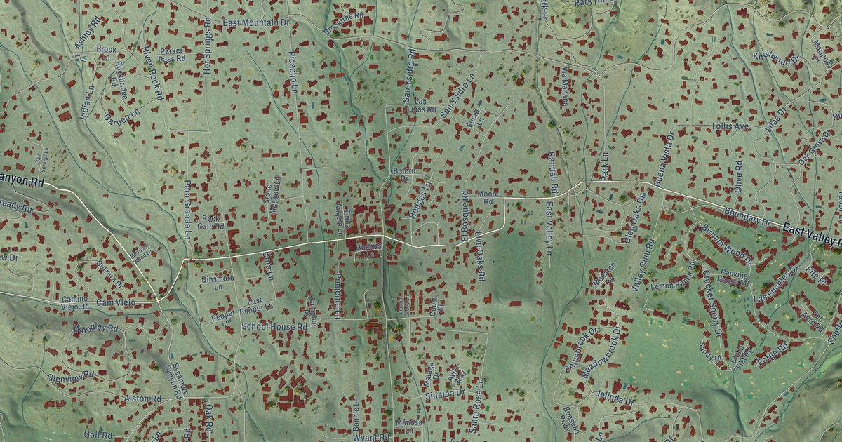 Map of Montecito, California in 2026