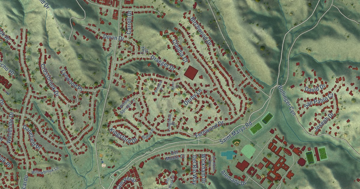 Map of Moraga, California in 2026