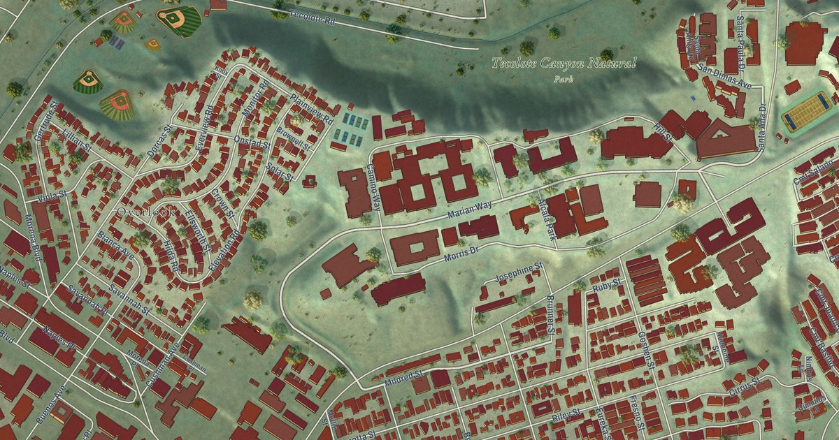 Detailed Map of Morena, California