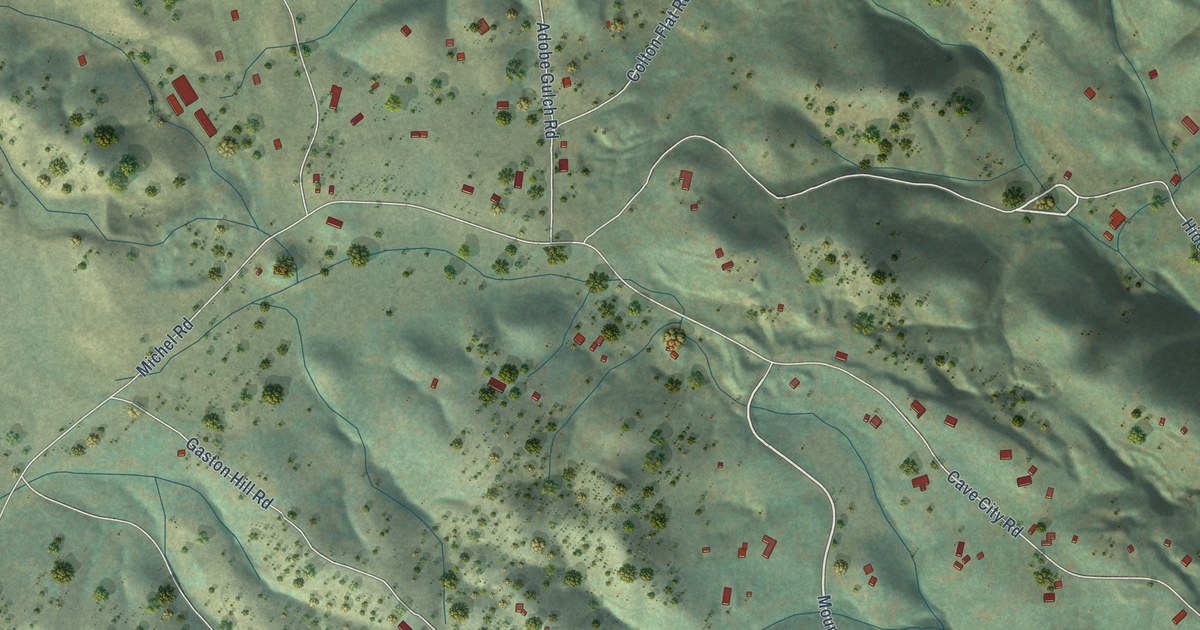Map of Mountain Ranch, California in 2026