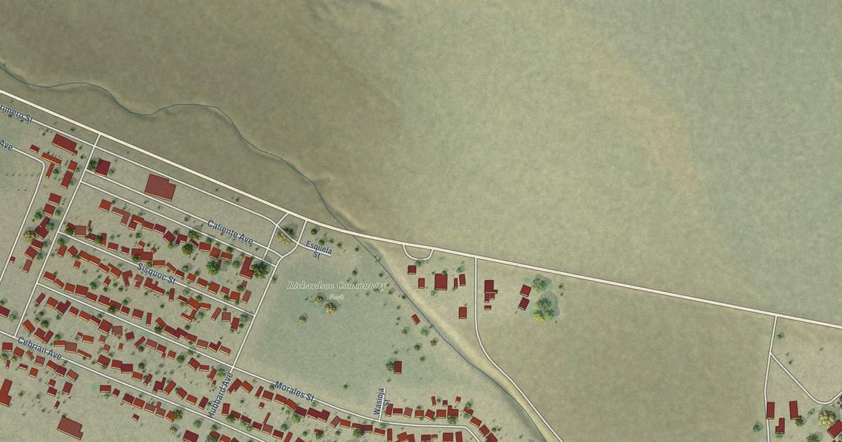 Map of New Cuyama, California in 2026