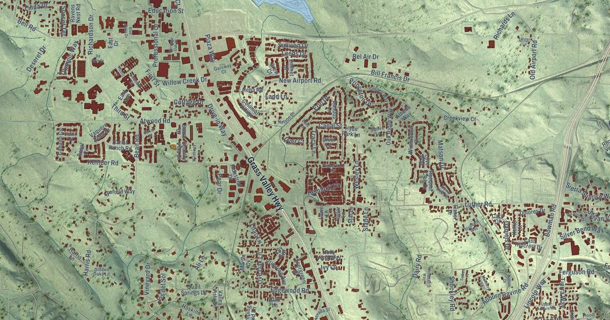 Map of North Auburn, California in 2026