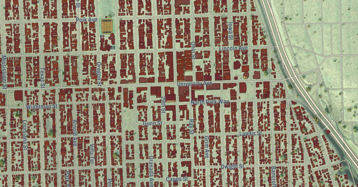 Map of North Park, California in 2026