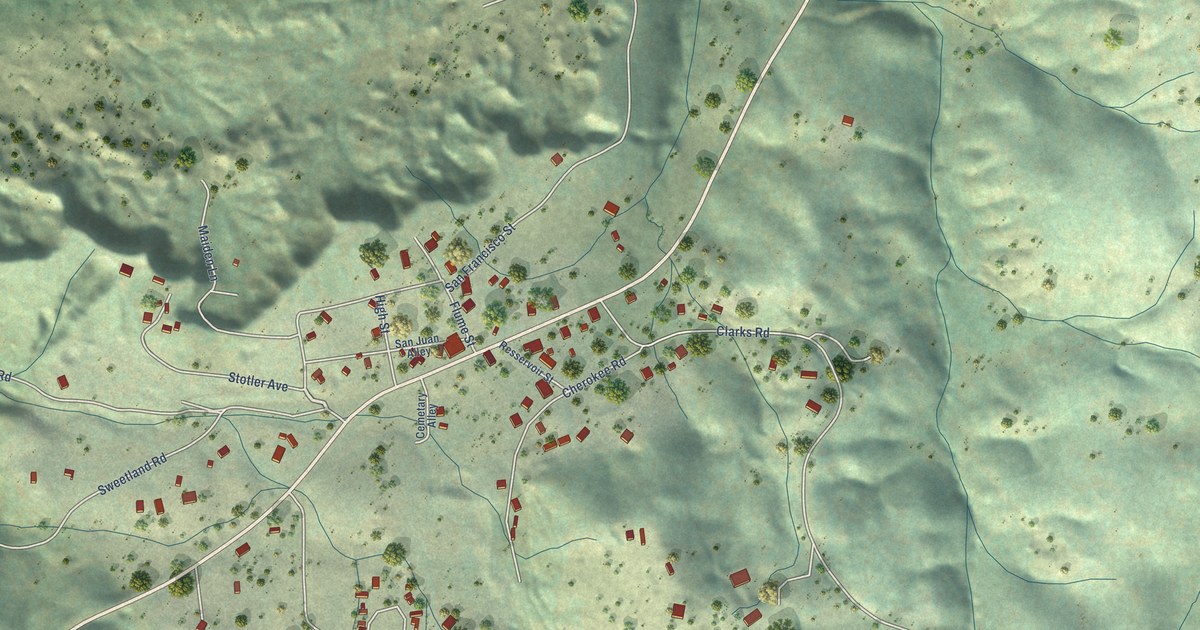 Map of North San Juan, California in 2026