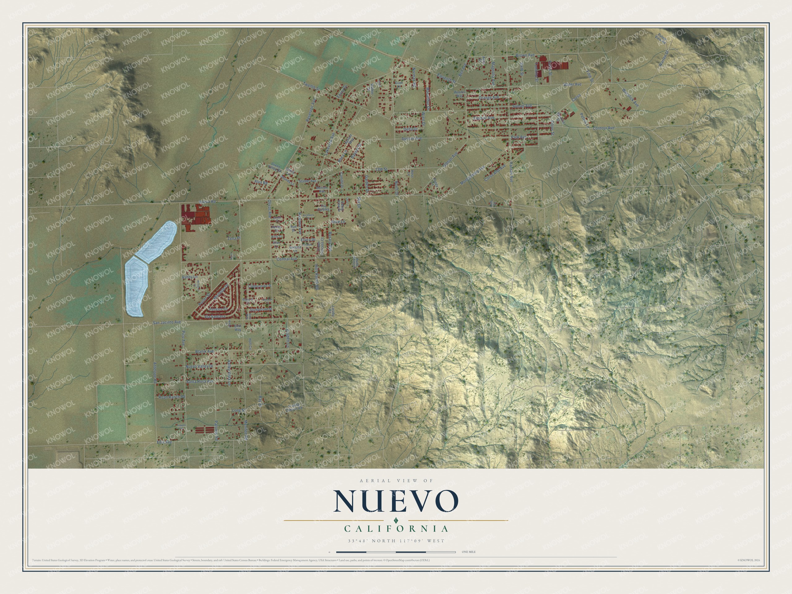 Watermarked full-map preview of Nuevo, California