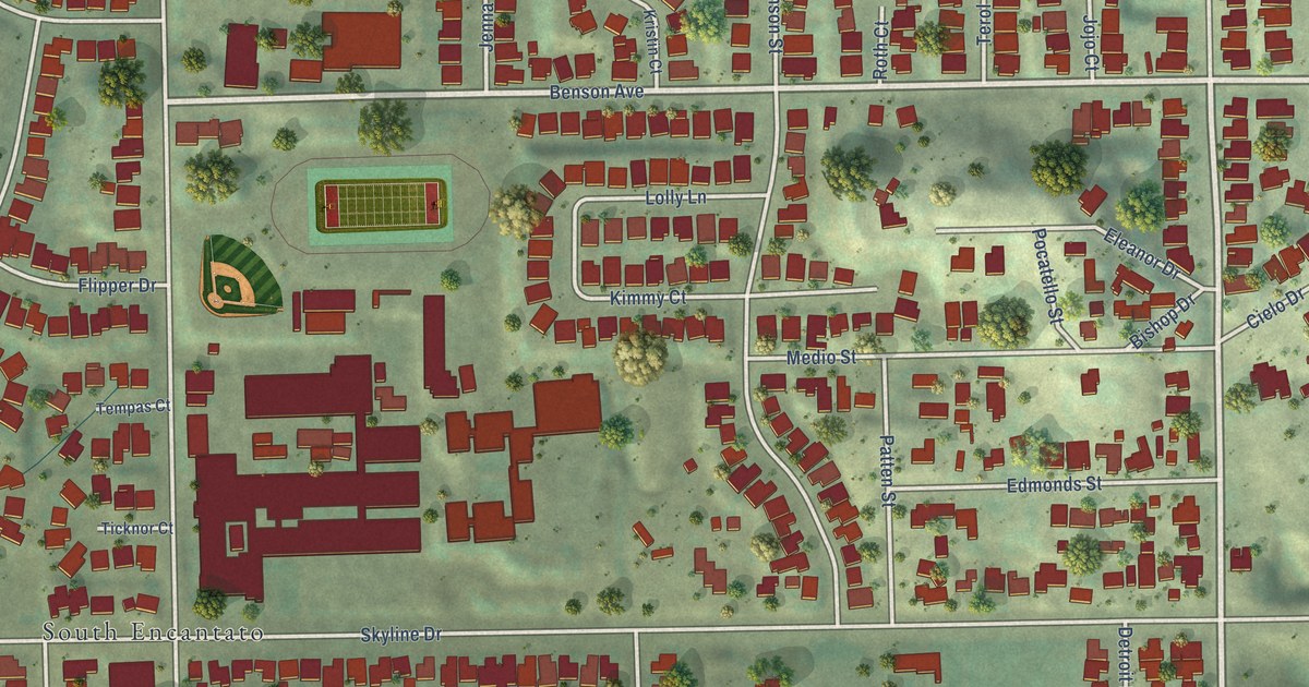 Detailed Map of O’Farrell, California