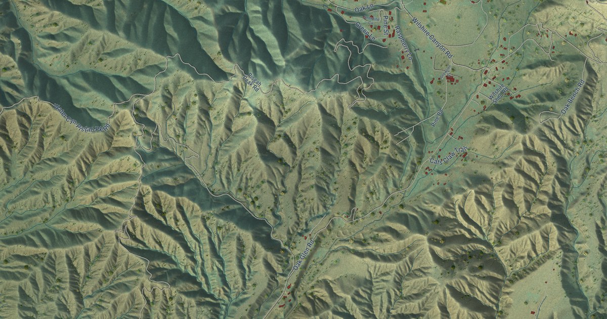 Map of Oak Glen, California in 2026