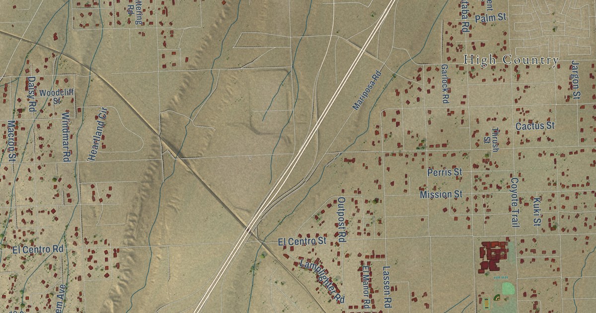 Map of Oak Hills, California in 2026