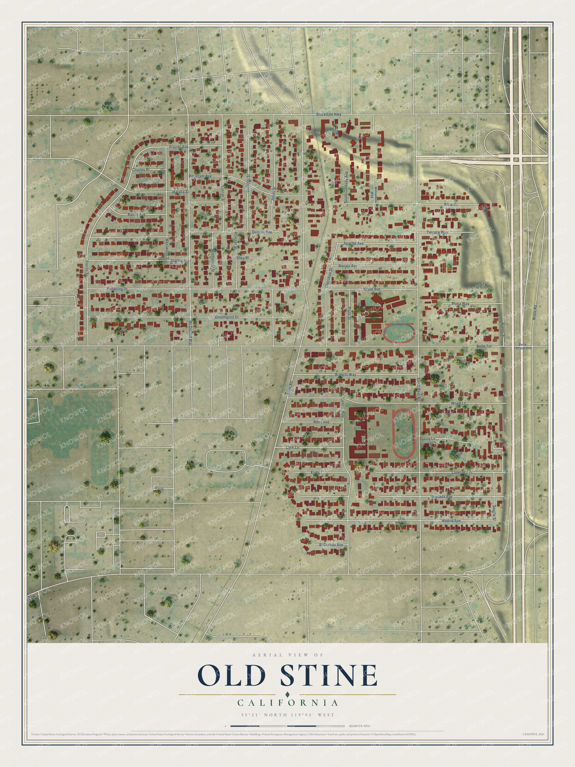 Watermarked full-map preview of Old Stine, California