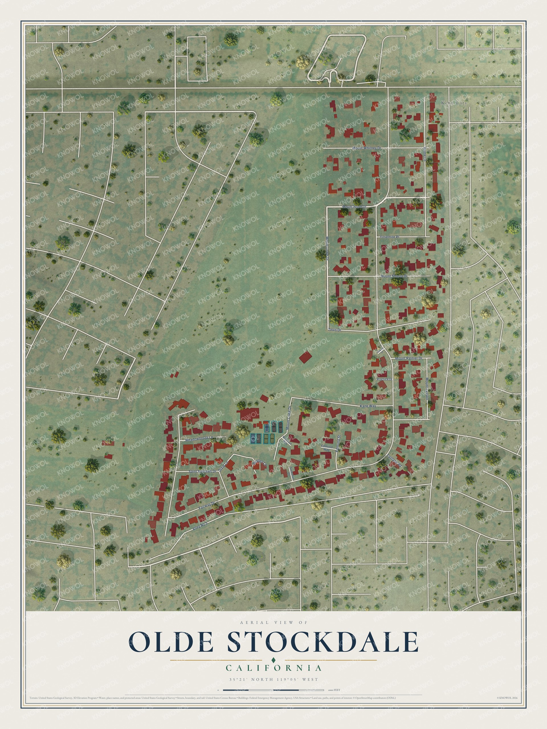 Watermarked full-map preview of Olde Stockdale, California