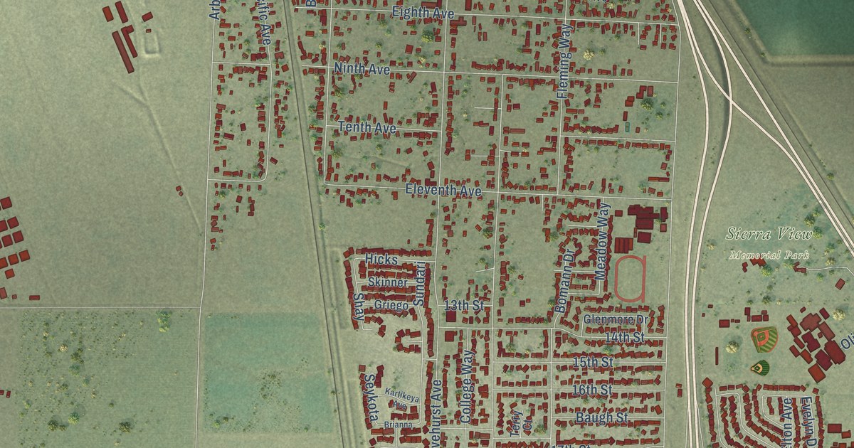 Map of Olivehurst, California in 2026